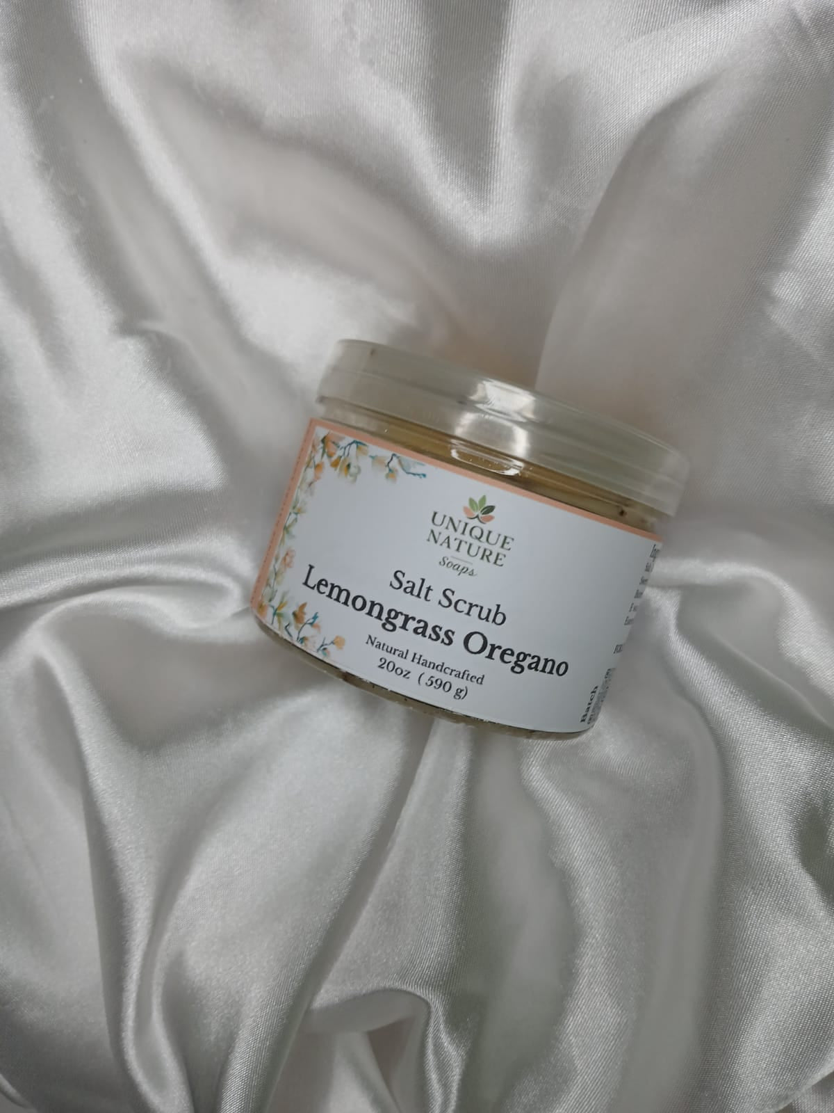 Lemongrass Oregano Salt Scrub